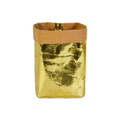 金屬色牛皮紙環保袋 定做 籃雜物儲物籃創意定制定做