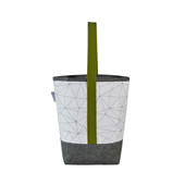 防水防油牢固手提禮品袋定做 英文印字星空幾何圖形